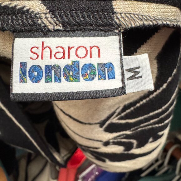 Sharon London hand made Water Lily Dress Black and White. Size M.  Worn once. - Picture 3 of 4